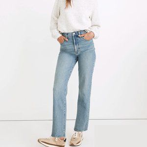 Madewell Perfect Vintage Straight Jean in Hoye Wash (Size 30)